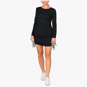 Elegant Black Long Sleeve Dress